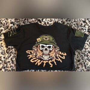 GRUNT STYLE T-shirt size medium Army Skull